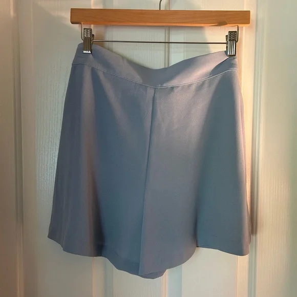NWOT Zara Dusty Blue High Waisted Shorts Size Large - Picture 8 of 10